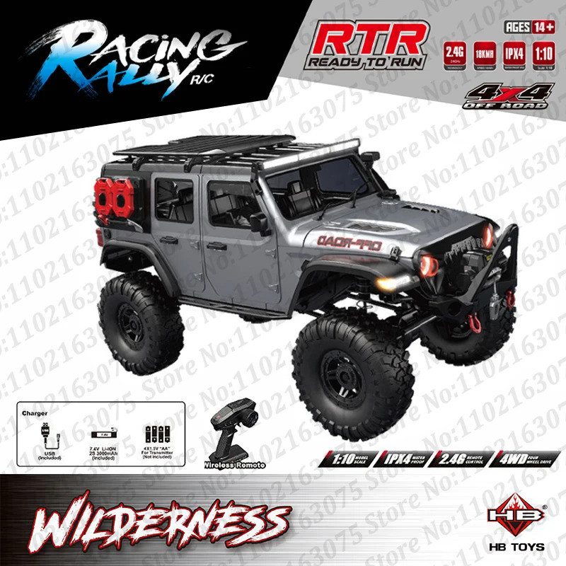 HB 1/10 4WD R1011 ใหม่อัพเกรด Wrangler RTR RC ไฟฟ้า capstan Differential ล็อคปีนเขา Off-Road รุ่นของ