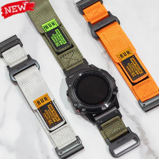 QuickFit 26/22 มม.Fenix8 สําหรับ Garmin Fenix 8 7X 6X 5X/Epix Pro 47 มม.51 มม./Enduro 3 สัญชาตญาณ 2 กีฬาสร้อยข้อมือสายรัดไนลอน