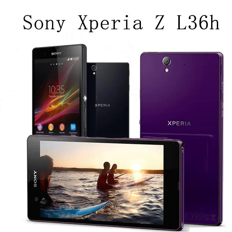Sony Xperia Z L36h C6603 4G LTE โทรศัพท์มือถือ 5.0 "2GB RAM 16GB ROM Android SmartPhone 9X8L