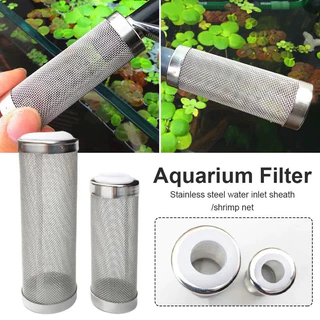 ตู้ปลากรองเหล็ก Aquarium FILTER Guard กุ้งอุปกรณ์เสริมปลาเหล็กสุทธิถังอุปกรณ์เสริม Aquarium 1PC สแตนเลสกรอง S/L ขนาด Aquarium อุปกรณ์เสริม Inflow Inlet