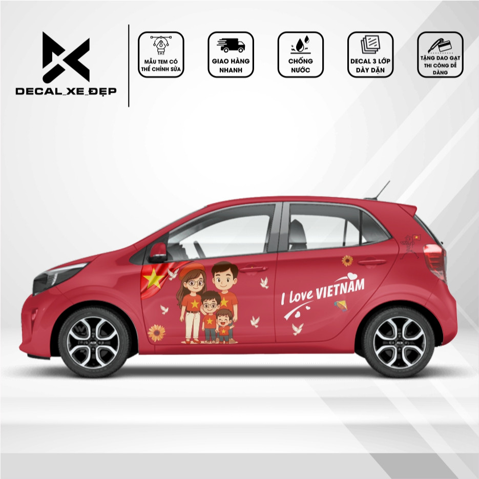 Morning car Sticker - Morning Sticker Decal - Car Decal - Family Morning