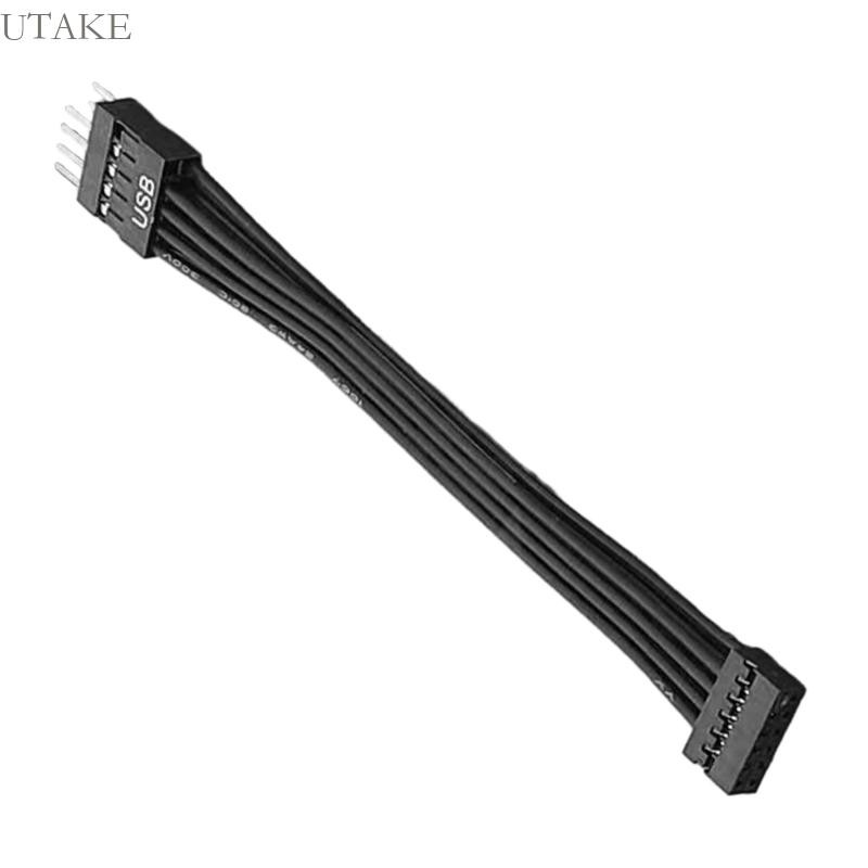 Utake Mini USB Switchig Cable USB 9 Pin to 11 Pin Female เมนบอร์ด to Chassis Line