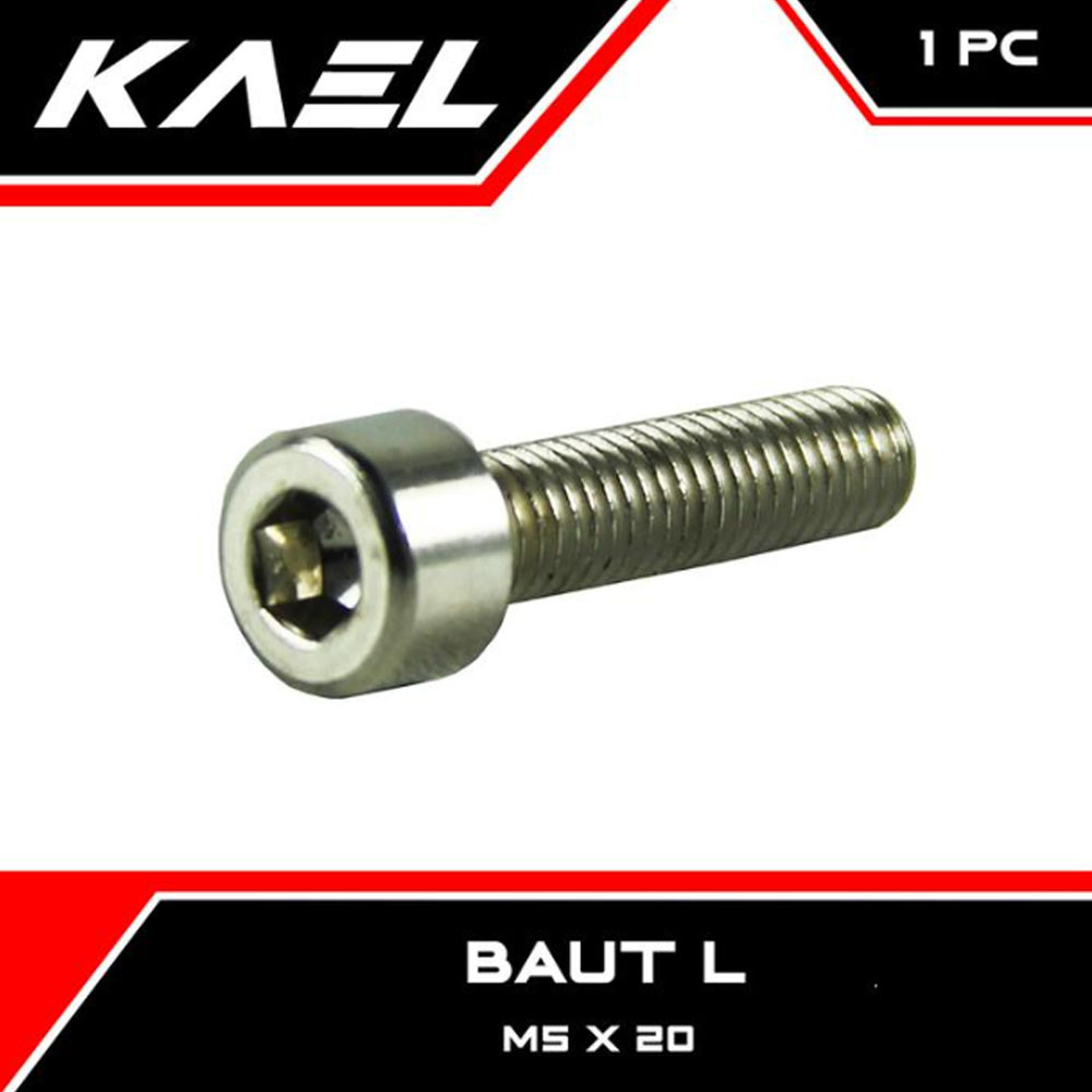 1 PC Bolt L M5 X 20 Key 4 L4 5X20 K4 P P Pitch 0.8 Bolt