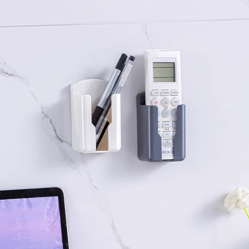 PAกล่องเก็บของติดผนัง อเนกประสงค์ ไม่ต้องเจาะรู สําหรับห้องน้ํา โทรศัพท์มือถือ รีโมตคอนโทรล - รูปที่ 4