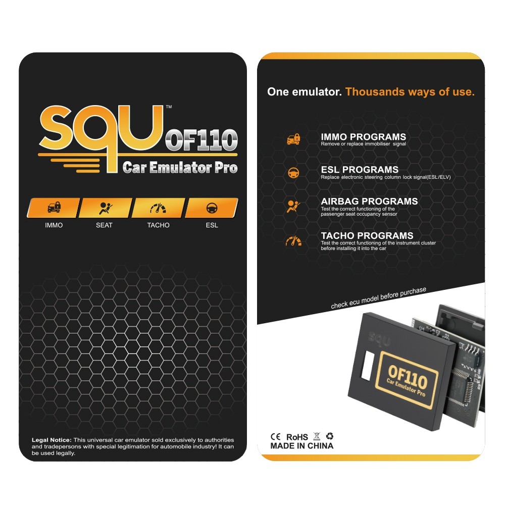 Squ OF110 OF80 Universal รถ IMMO Emulator สําหรับ VAG/Mercedes Benz/BMW/Honda Tacho ECU Tuning Tool Programmer ราคา ถูกที่สุด ดีลบีเคเค แกลเลอรีภาพที่ 4