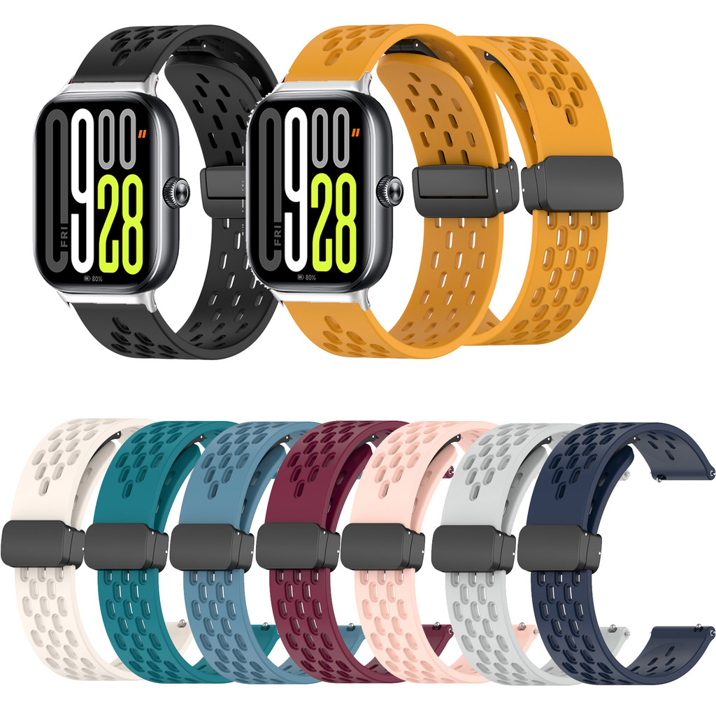 ซิลิโคนแม่เหล็ก Clasp สําหรับ Redmi Watch 4 5 6 Xiaomi Band 8 9 10 Pro MiBand 9 Pro Xiaomi Smart Band 9 Pro กีฬานาฬิกากันน้ํา