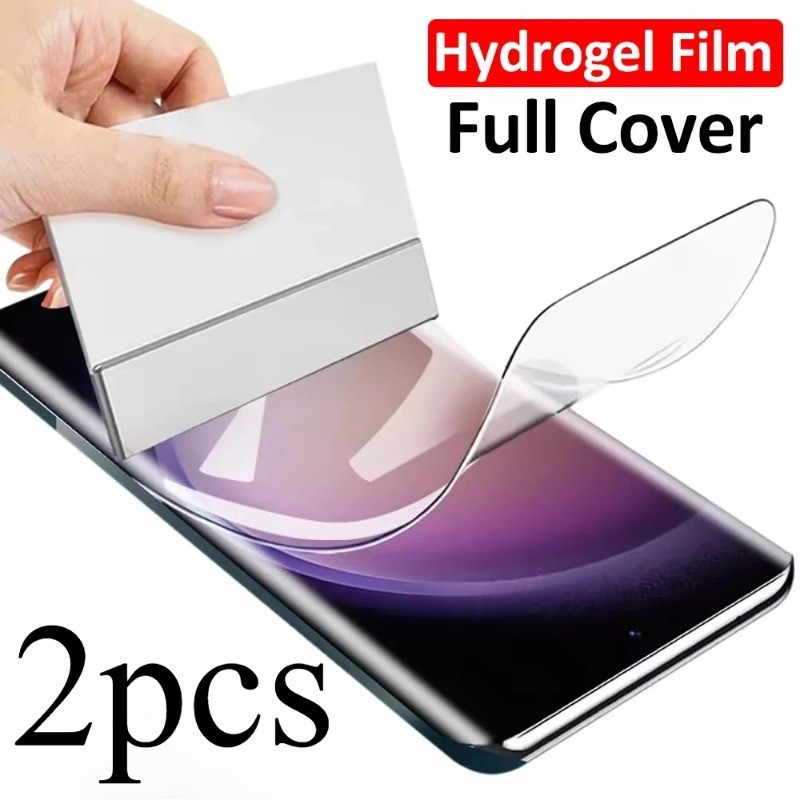 2 ชิ้นป้องกันหน้าจอฟิล์มไฮโดรเจลสําหรับ Tecno Camon i4 12 15 16 17 18i 18T 18P 19 Air Pro Premier Ne