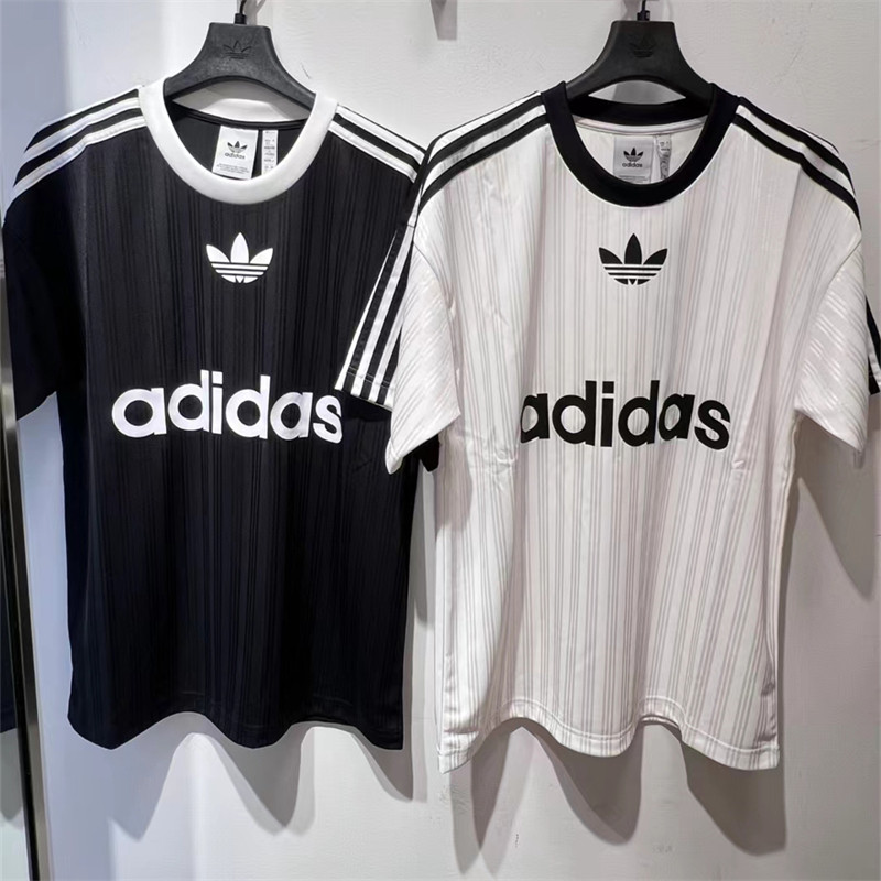 Retro Jersey เสื้อยืดคอปกกลมหลวม Unisex ผ้าผ้าไหมน้ําแข็งระบายอากาศ