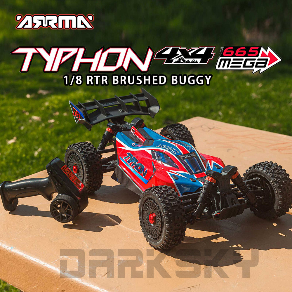 ARRMA 1/8 TYPHON MEGA 665 4X4 RTR 4WD แปรง BUGGY ผู้ใหญ่ของเล่นเด็ก