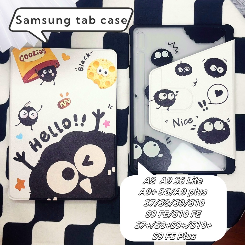 เคสซัมซุงกาแลคซี่ แท็บS9 FE+ Samsung Galaxy Tab S9+ S10+ A9+ A8 S9/S7/S8 PLUS case กันกระแทกอะคริลิค
