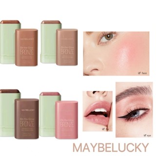 【การจัดส่งภายในประเทศ】4PCS MAYBELUCKY บลัชออนแท่งอเนกประสงค์…
