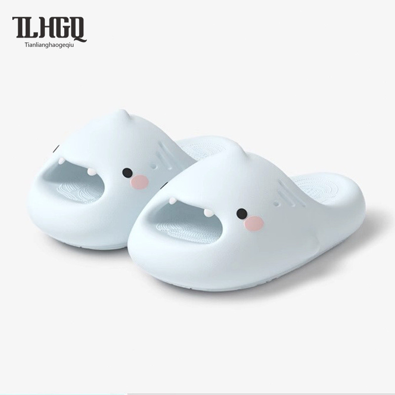 TLHGQ รองเท้าแตะฉลามน่ารัก สำหรับสวมใส่ในบ้านและกลางแจ้ง เหมาะสำหรับทั้งผู้ชายและผู้หญิง