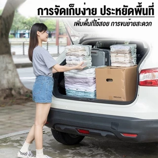 ถุงสูญญากาศ รุ่นมือกด ไม่ต้องใช้ที่สูบ ใช้ซ้ำได้หลายครั้ง ถุงจัดระเบียบ มีให้เลือกหลายขนาด