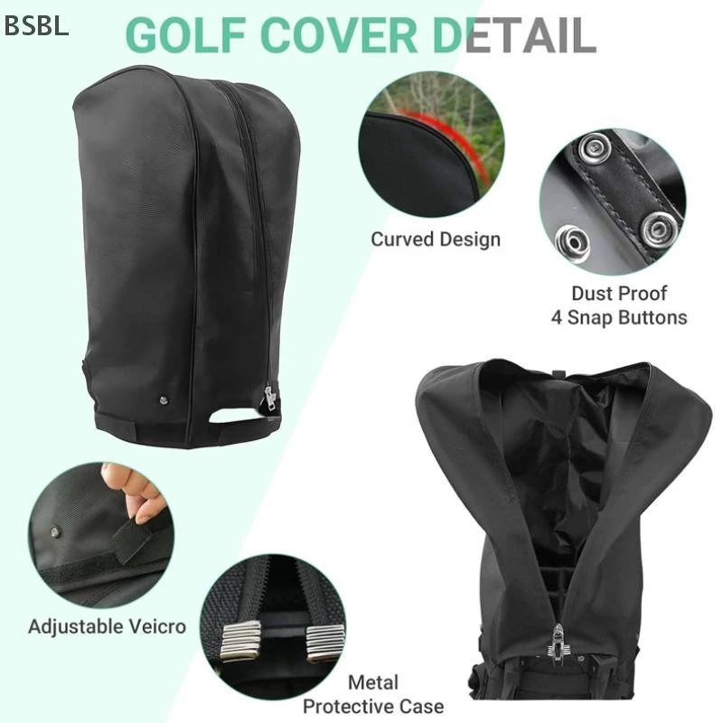 ถุงกอล์ฟ Rain Cover กันฝน กันฝุ่น พกพาสะดวก สำหรับรถเข็นกระเป๋ากอล์ฟ.BL
