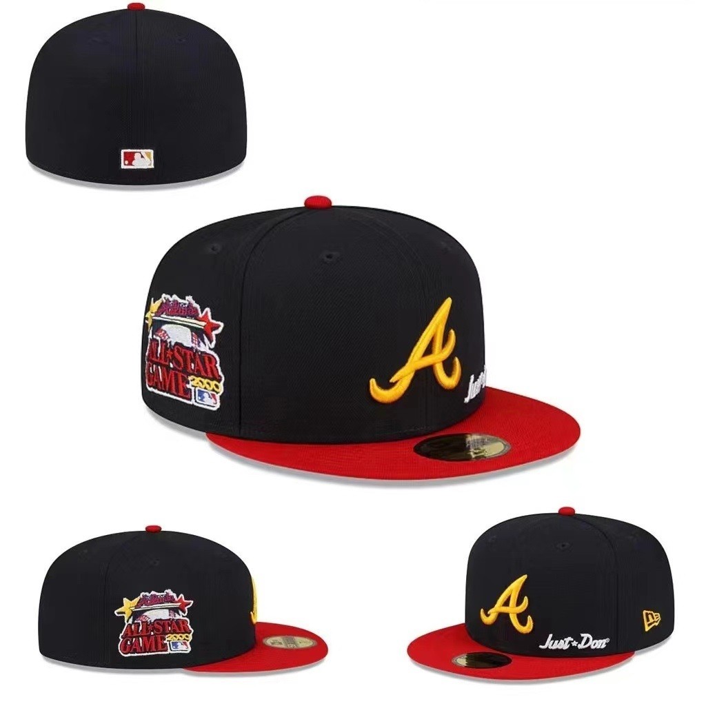 MLB Atlanta Braves หมวก 59FIFTY แบบเต็มศีรษะสำหรับผู้ชายและผู้หญิง