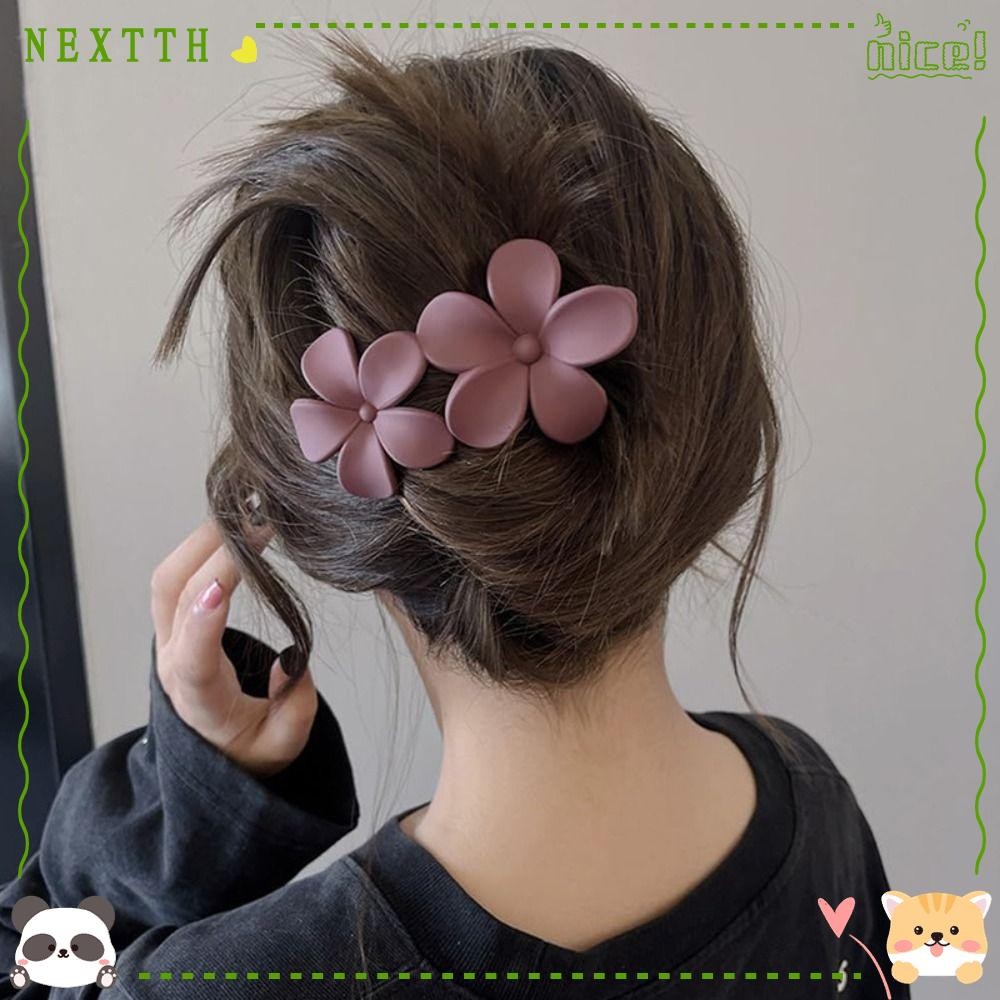 NEXTTH ชุดบาร์เร็ตส์ดอกไม้ คลิปผมลายเลื่อมเงางาม สำหรับทรงผมโค้งและตรง พร้อมความยึดเกาะแน่น เหมาะสำหรับงานแต่งงานและProm