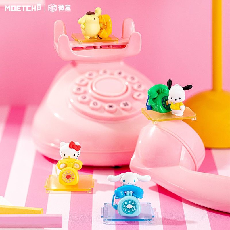 Sanrio รูปตุ๊กตาตุ๊กตา Heartbeat Call Kuromi Pacha สุนัข Hello Kitty น่าเกลียดปลา Melody Mystery กล่องรูปน่ารักเครื่องประดับขนาดเล็ก
