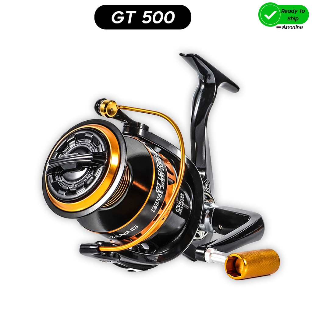 ส่งไวจากไทย 🛵Hook Hunter รอกตกกุ้ง รอกตกปลาจิ๋ว รอกน้ำเค็ม รอกสปินนิ่ง Spinning reel  ถนัดมือ GT500 ลอกตกปลา