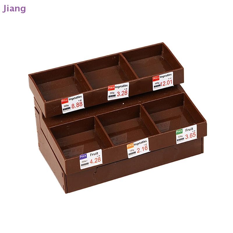 [Jiang] Dollhouse Miniature Mini ราคาแท็กสติกเกอร์ซูเปอร์มาร์เก็ตชั้นวางผลไม้ชั้นวางผักสติกเกอร์ตุ๊กตาอุปกรณ์เสริมของเล่น TH