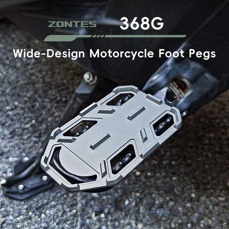 สําหรับ Zontes 368G G368 368 พักเท้ากันลื่นผู้โดยสารด้านหลังหมุดเท้า Off-Road ขี่อัพเกรดอะไหล่อะไหล่