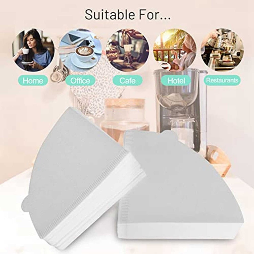 One Two Cups Coffee Filter Paper Filter Paper V60 2-4 Cups 100 PCS - V02 - Tinari