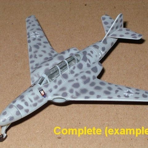 P POPY 1/144 Air Wars 3 World War II เยอรมัน Me262 Two-Season Jet Fighter Assembly Model