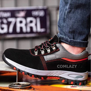 🔥พร้อมส่ง🔥รองเท้าเซฟตี้ พื้นเคฟลาร์ กันลื่นทนทาน safety shoes สำหรับงานก่อสร้าง รองเท้า safety รองเท้าทำงาน กันกระแทก🔥