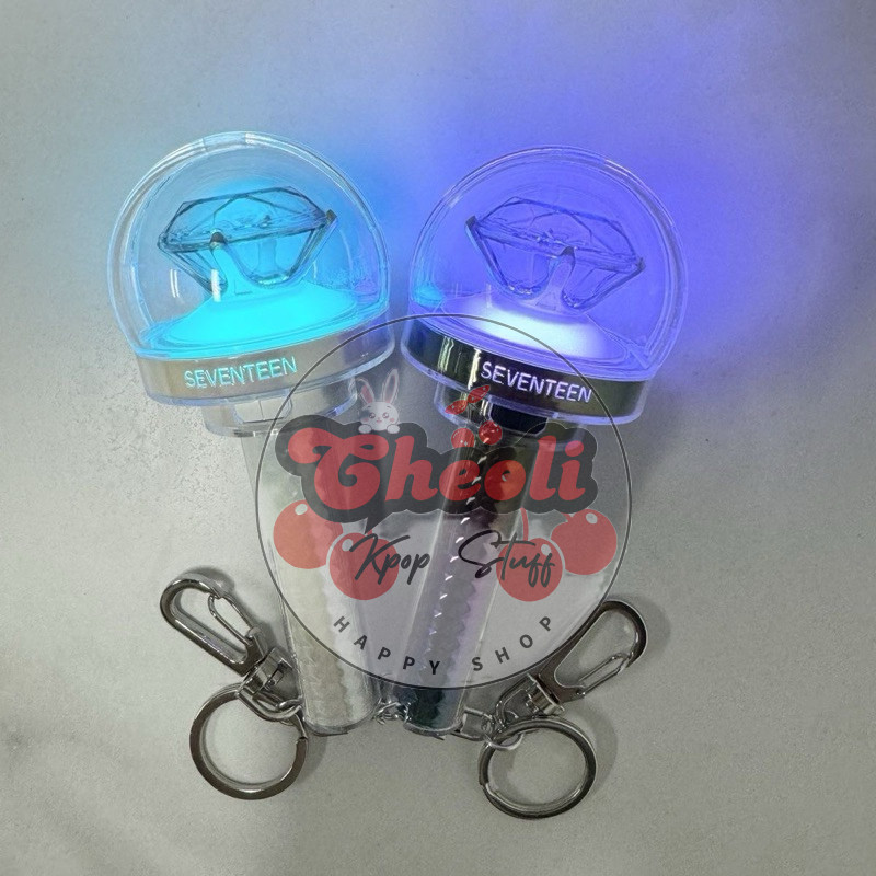 CHEOLI (FAN MADE) READY SEVENTEEN MINI LIGHTSTICK CARATBONG VER 3 | พวงกุญแจ LS SVT KEYRING