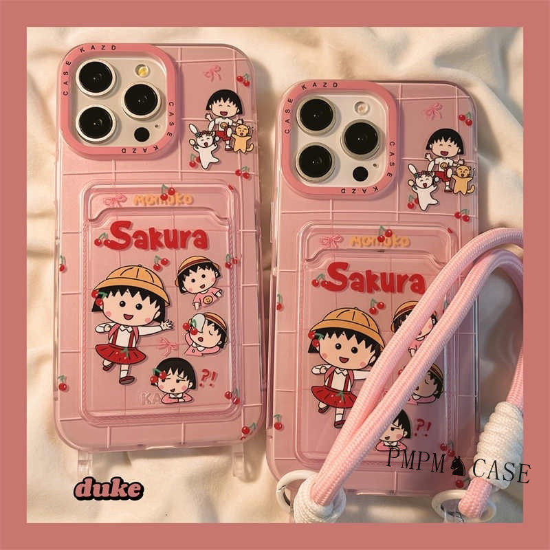 Chibi Maruko-Chanผีเสื้อสาวสายผู้ถือบัตรกรณีHp Xiaomi 15T Pro F7 C85 15 14 14T 12T 13T Pro M6 F4 F5 