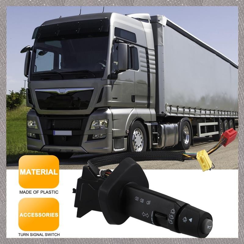 [MLO] สวิตช์คอลัมน์พวงมาลัยไฟหน้าสวิตช์ปัดน้ําฝนกระจกหน้ารถสําหรับ MAN TGS TGX TGA TGL CITY 81255090