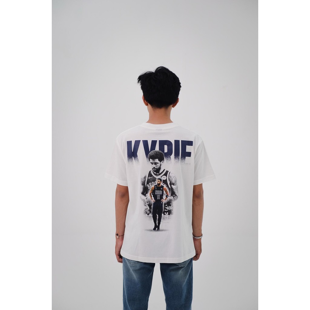เซป | KYRIE IRVING สีขาว | เสื้อยืดโอเวอร์ไซส์