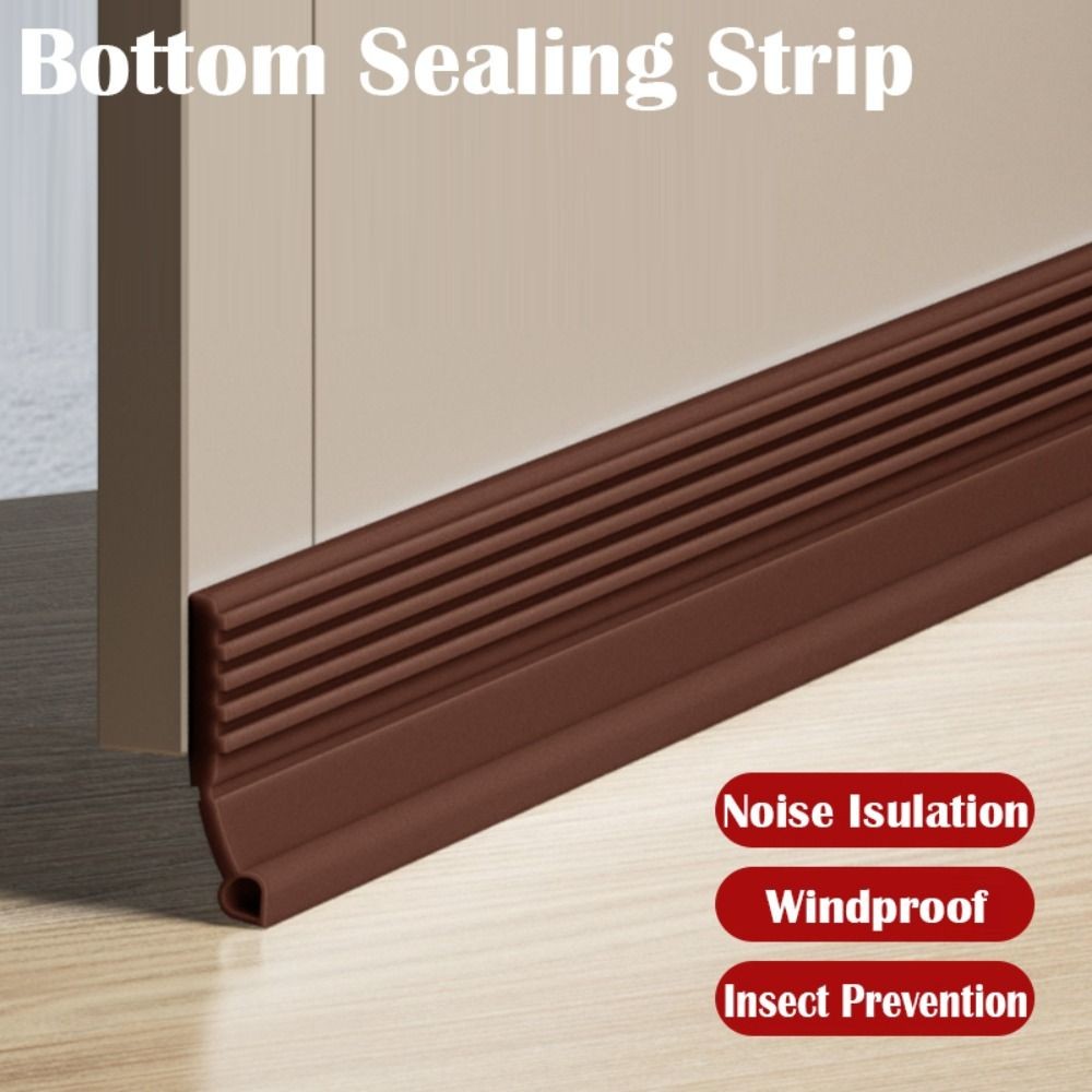 Professional Soundproof ประตูด้านล่างแถบปิดผนึกแมลงป้องกัน PVC ประตูร่าง Stopper 100 ซม.บ้าน Drught Excluder ห้องนอน