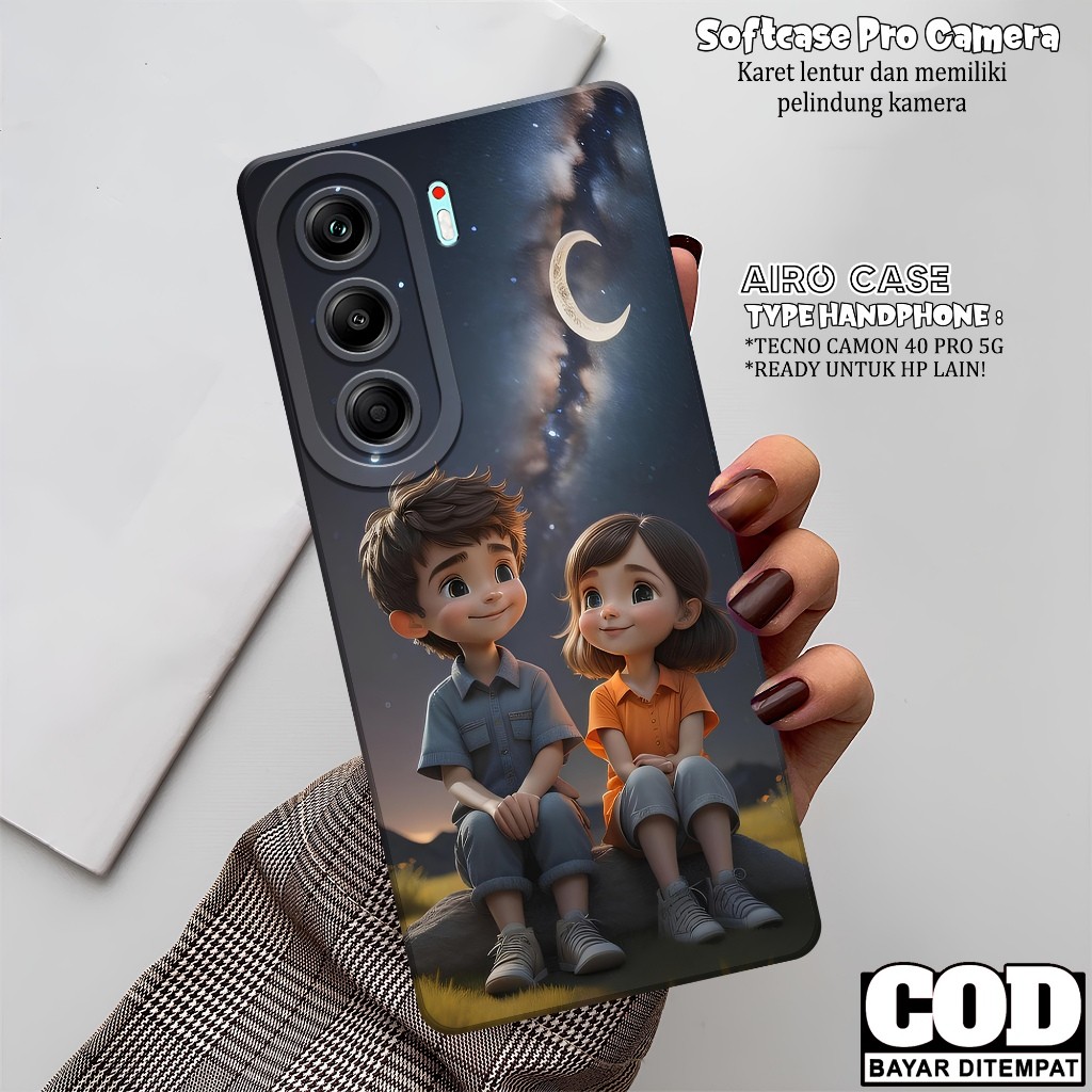 เคส HP TECNO CAMON 40 PRO 5G 2025 - TECNO CAMON 40 PRO 5G Softcase - เคสแฟชั่นการ์ตูน - CAMON 40 PRO