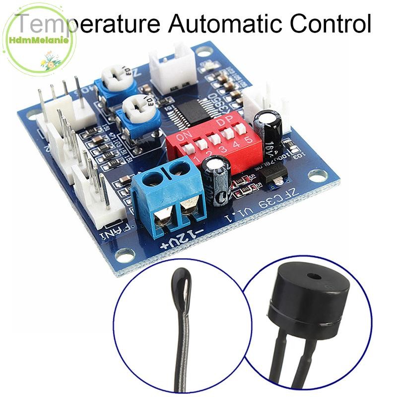 HDMM ควบคุมอุณหภูมิอัตโนมัติพัดลม CPU ความเร็ว DC Controller 12V PWM PC Board TH