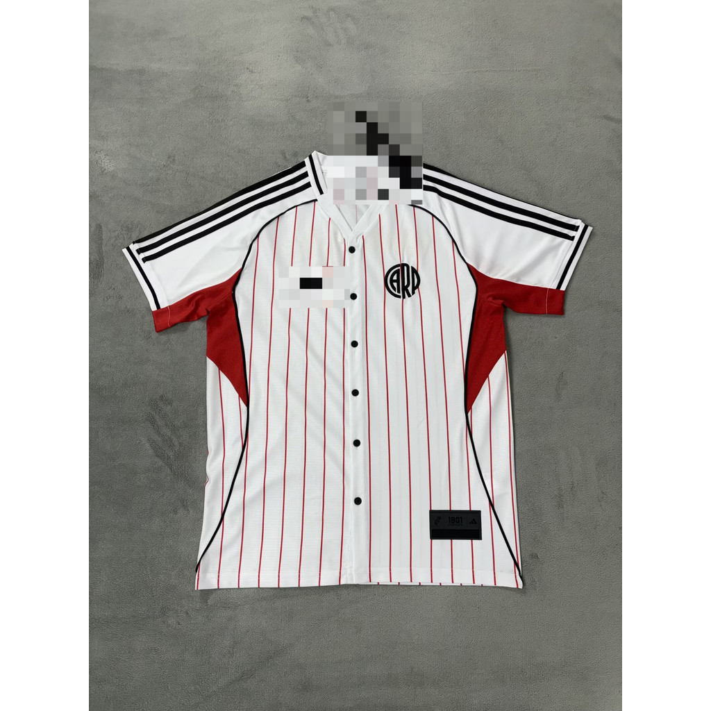 Fan Version 2526 River Plate Baseball Culture Jersey เสื้อยืดแขนสั้นกีฬา AAA+