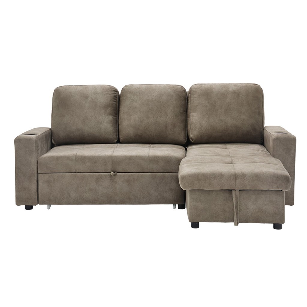 SB Design Square โซฟาเข้ามุมขวา รุ่น Reindeer สีน้ำตาล (210x166x94 ซม.)  แบรนด์ SB DESIGN SQUARE