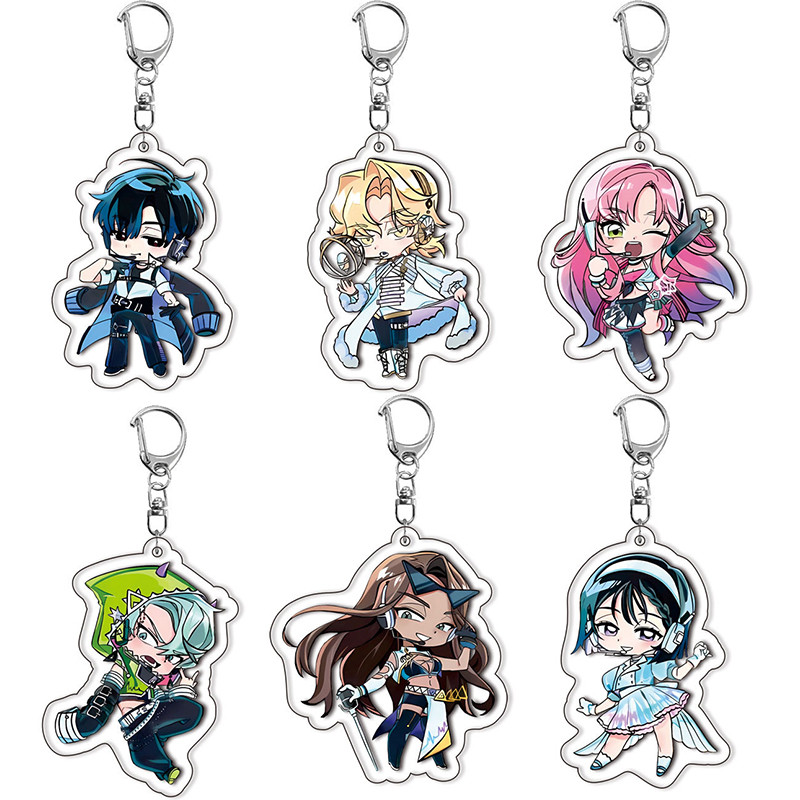 อะนิเมะ Alien Stage Chibis พวงกุญแจสําหรับผู้หญิงอุปกรณ์เสริมกระเป๋า Luka Ivan Till Mizi Hyuna Suai 