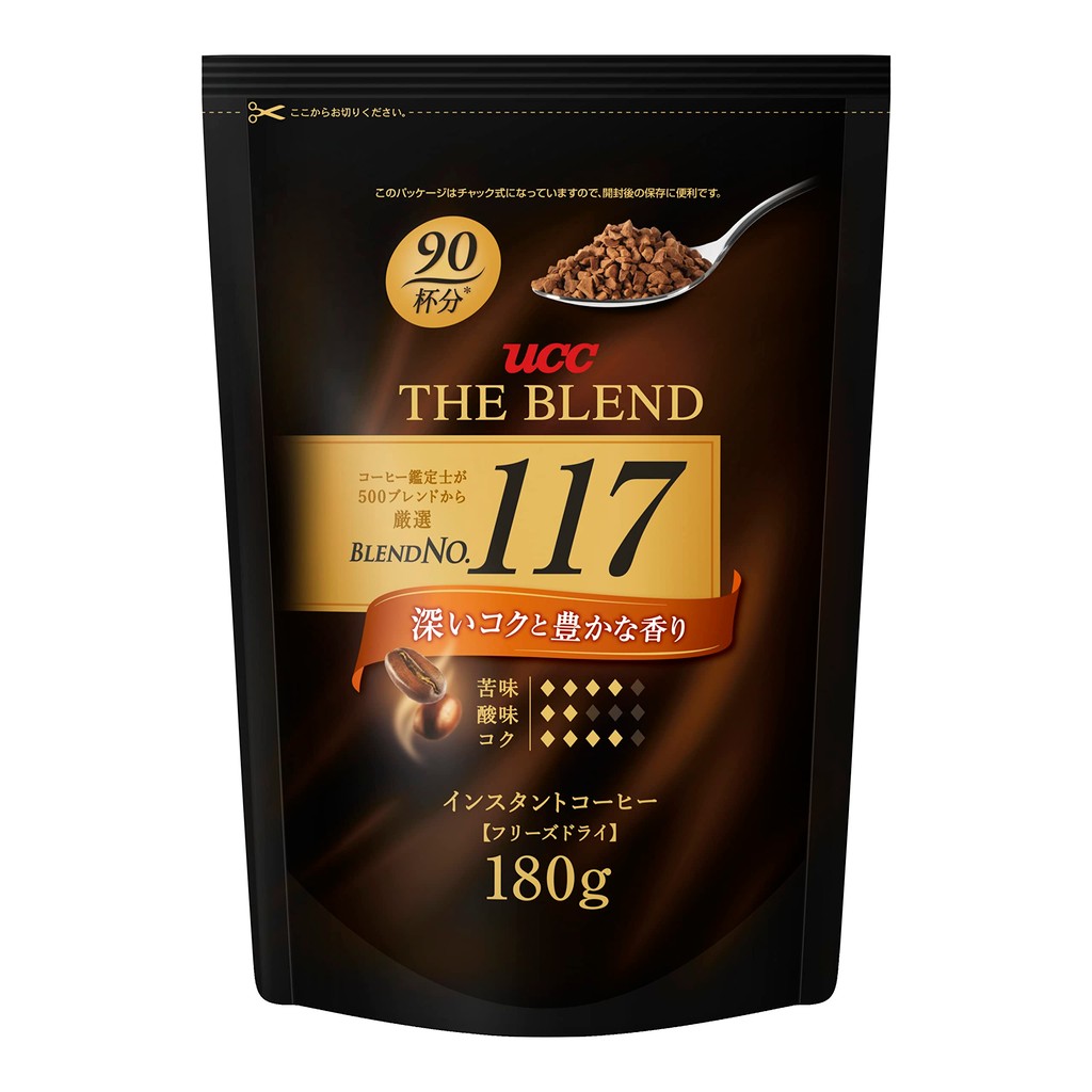 UCC The Blend 117 Instant Coffee Bag, 180g (Refill)