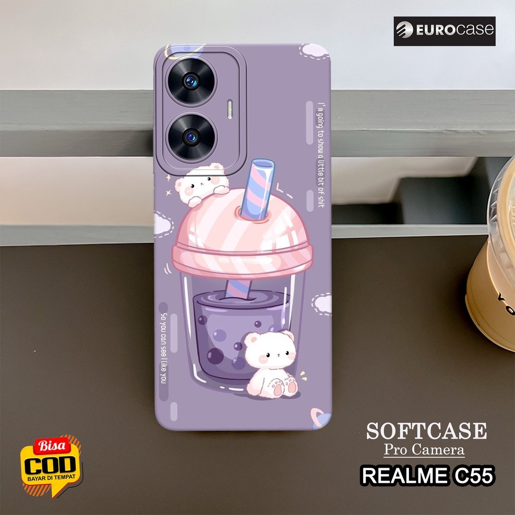 HP ล่าสุด Realme C55 2023 Soft Case - CUTE Cartoon Fashion Case - เคส Realme C55 ล่าสุด - เคสโทรศัพท