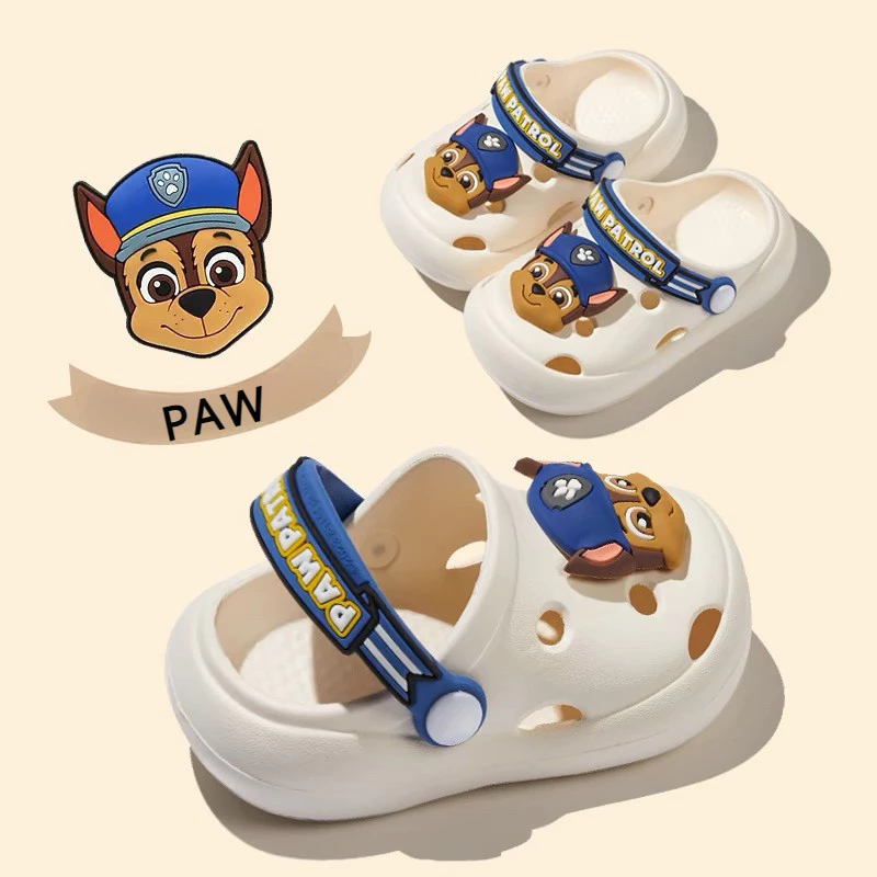 Cheerful Mario 13-19ซม รองเท้าแตะ Paw Patrol ขนาด สำหรับเด็ก วัสดุ EVA นุ่ม รองเท้ารัดส้นเด็กเล็ก กันลื่น รัดส้นแตะหัดเดิน