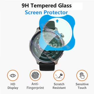 1-3PCS ติดตั้งง่ายกระจกนิรภัยสําหรับ Amazfit Balance 2 พรีเมี่ยมป้องกันหน้าจอสําหรับ Amazfit สมาร์ทนาฬิกา Balance2 กระจกป้องกัน