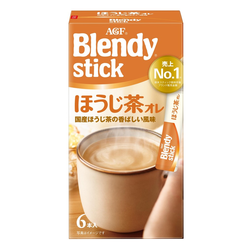 AGF Blendy Stick Hojicha Latte - Instant Hojicha Powder Sticks (Variety Pack)