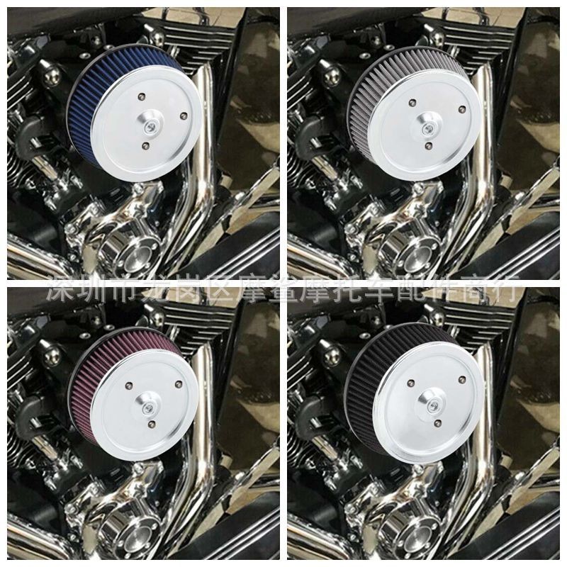 เหมาะสําหรับ Harley Modified Supreme Street Avenue Gliding Road King 99-07 Dyna Large Flow Air Filte
