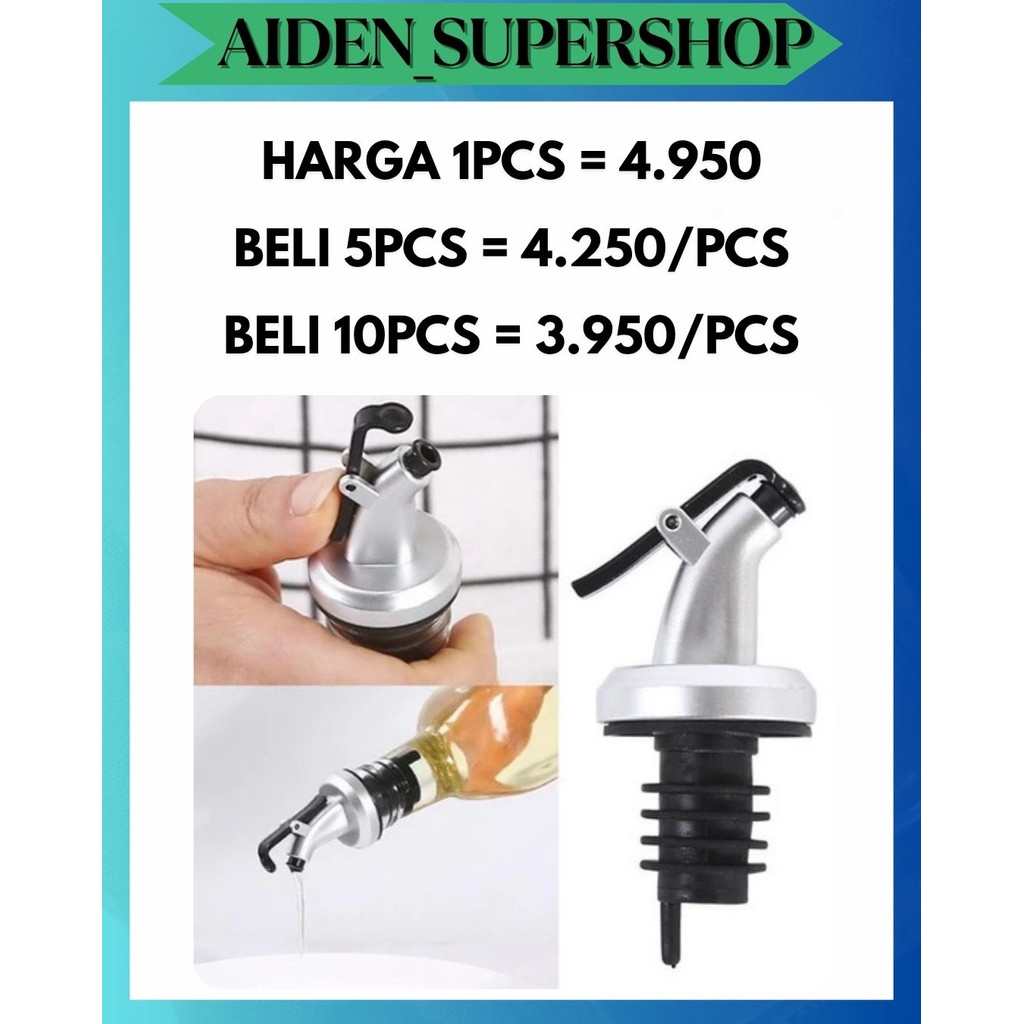 ASS หมวกขวด STOPPER DISPENSER สําหรับน้ํามัน / BIR / KECAP / SYRUP