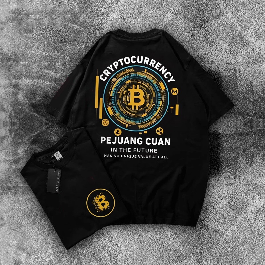 CHILDRENS เสื้อยืด T-SHIRT BIT COIN BINANCE ETHNICUM TRADER ด้านหน้าด้านหลังจํานวนมากความรับผิดชอบวั
