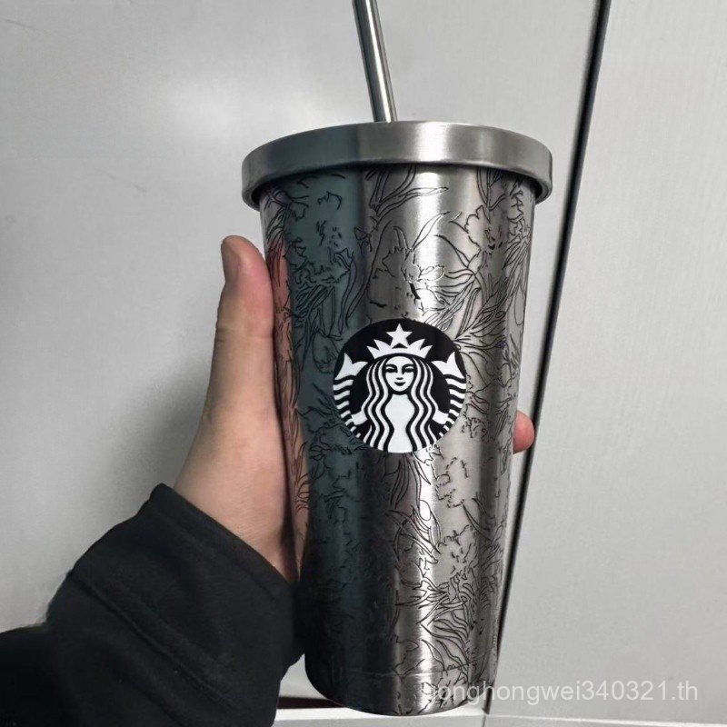 Breeze Cup. Starbucks Stainless Steel Cup Thermos Classic Cup Aloe Vera Straw Cup Insulation Cold Cu