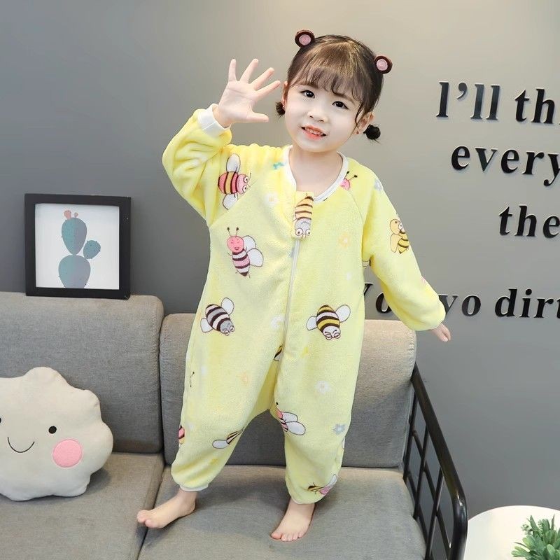 2025 ใหม่ onesie ซิปแบบบูรณาการถุงนอนมด 2025新款连体衣裙 สร้อยคอหญิงเด็ก睡衣808Q