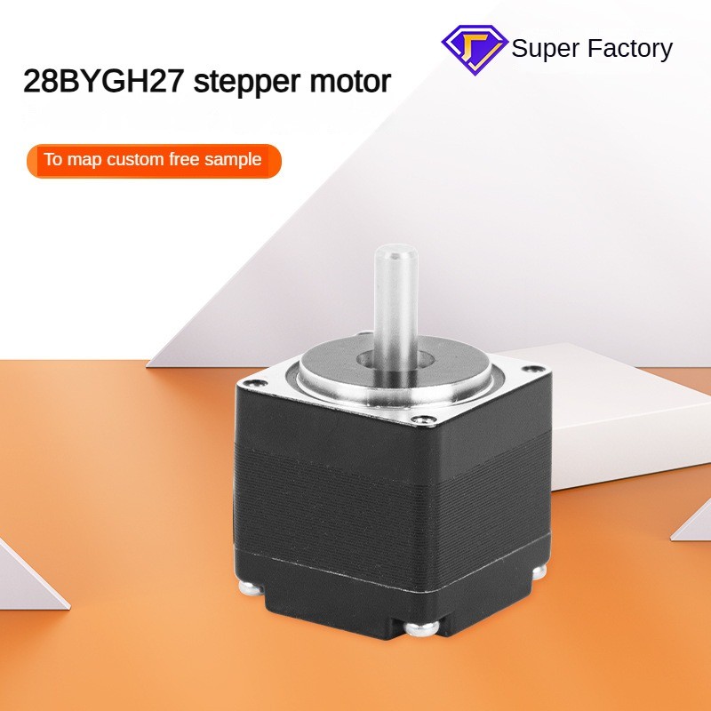 28 Stepper Motor NEMA11 Two-Phase Four-Wire Hybrid Stepper Motor เครื่องพิมพ์ Mini Stepper