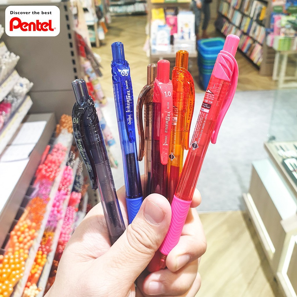 Pentel EnerGel X รุ่น BLN105 ขนาด 0.5 MM หัวปากกา Needle Tip ปากกาเจลสีสันลื่น เขียนคม-แห้งไว ด้ามจับสบาย เติมหมึกได้ - รูปที่ 3