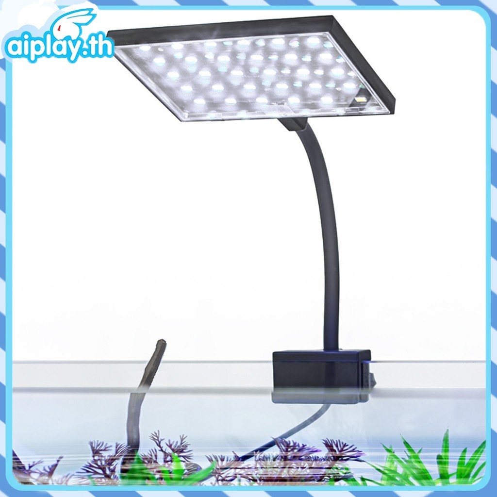 ☀️โคมไฟ 13W สามารถปรับได้ 360° โคมไฟตู้ปลา LED RGB โคมคลิป กันน้ำสำหรับปลูกพืชในตู้ปลา Aquarium Fish